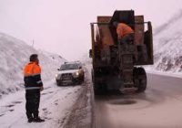 برف‌روبی ۲۳۰۰ کیلومتر از محورهای کردستان