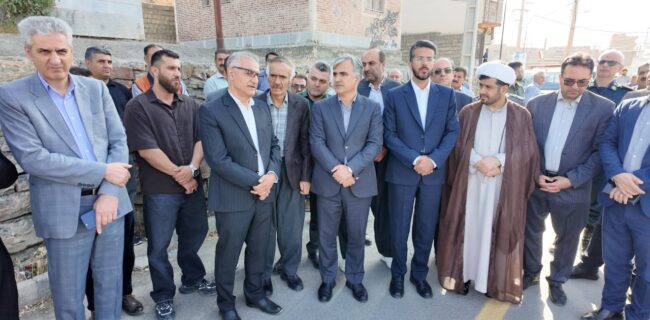 پروژه بهسازی راه روستایی ننله_باباریز افتتاح شد