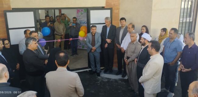 کتابخانه روستای سراب قامیش افتتاح شد