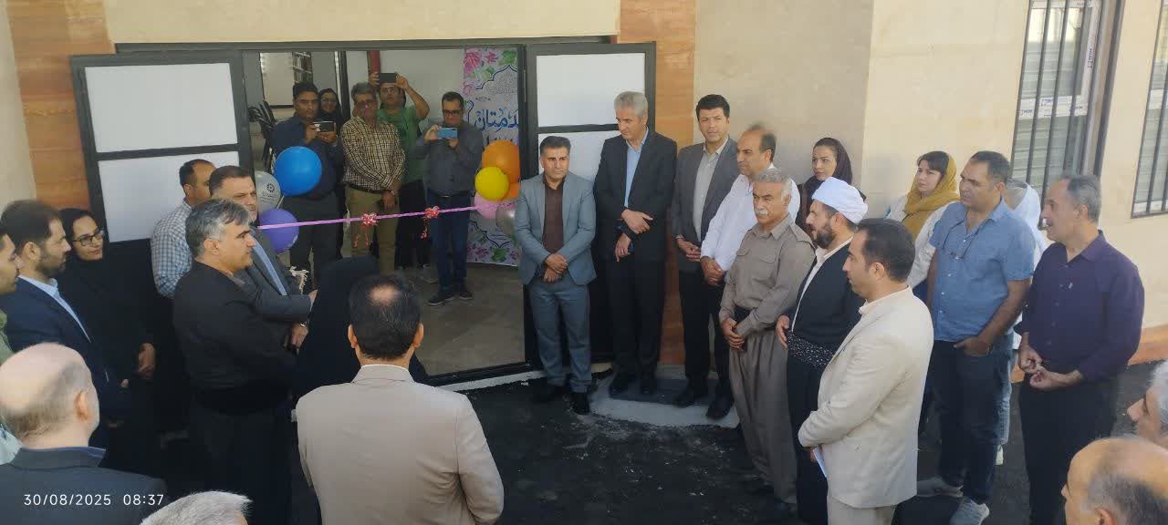 کتابخانه روستای سراب قامیش افتتاح شد