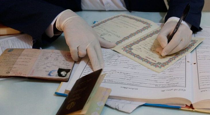 ثبت ۱۲هزار ازدواج و ۸هزار طلاق در کردستان