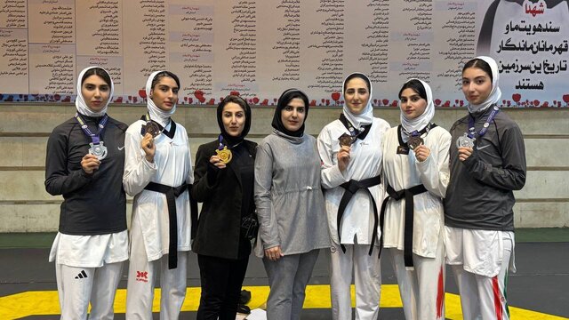 دختران تکواندوکار کردستانی مقام هفتم کشوری را کسب کردند